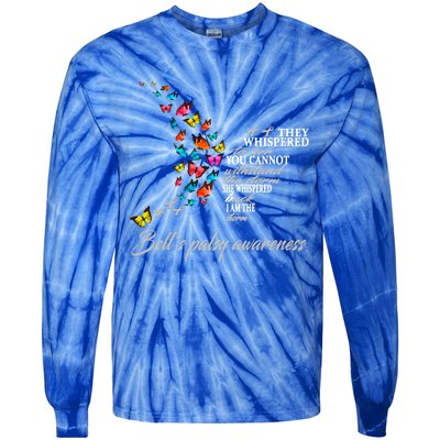 Bell's Palsy Warrior Gift Tie-Dye Long Sleeve Shirt