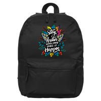 Be Positive Work Hard Make It Happen Cool Quotes Graphic 16 in Basic Backpack