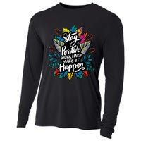 Be Positive Work Hard Make It Happen Cool Quotes Graphic Cooling Performance Long Sleeve Crew