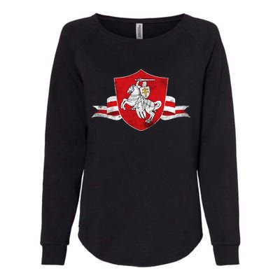 Belarus Pogonya White Red White Flag Protest Symbol Womens California Wash Sweatshirt