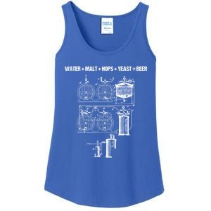 Beer Production Water Malt Hops Yeast Equals Craft Beer Cute Gift Ladies Essential Tank