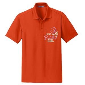 Basketball Player Women Just A Basketball Girl Basketball Dry Zone Grid Polo