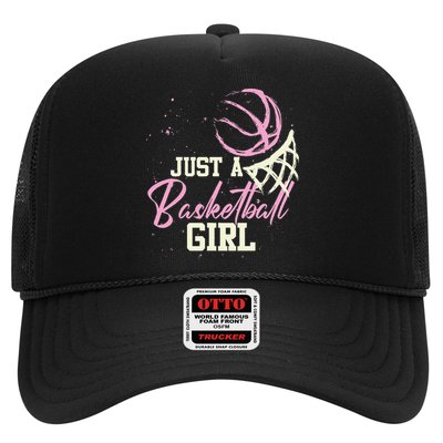 Basketball Player Women Just A Basketball Girl Basketball Trucker Hat
