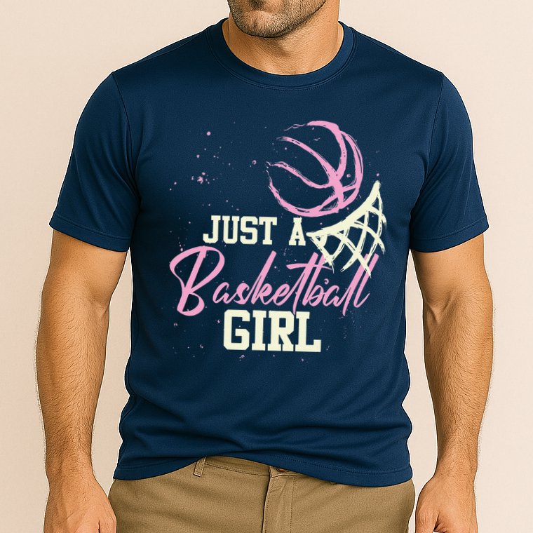 Basketball Player Women Just A Basketball Girl Basketball Cooling Performance Crew T-Shirt