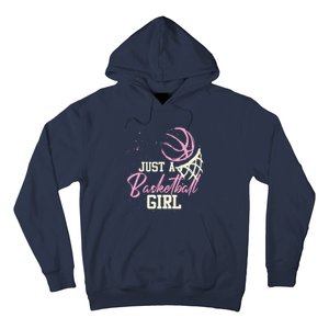 Basketball Player Women Just A Basketball Girl Basketball Hoodie