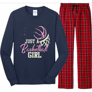 Basketball Player Women Just A Basketball Girl Basketball Long Sleeve Pajama Set