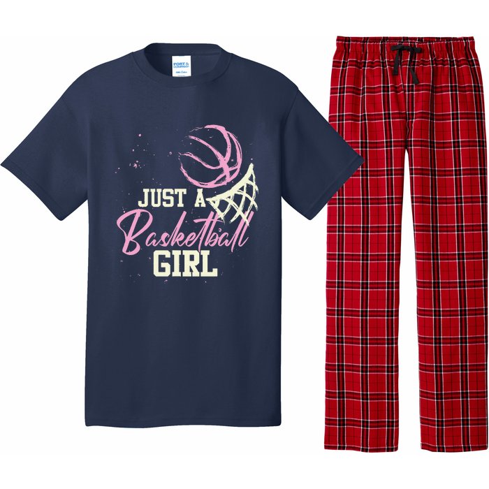 Basketball Player Women Just A Basketball Girl Basketball Pajama Set