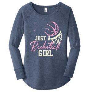 Basketball Player Women Just A Basketball Girl Basketball Women's Perfect Tri Tunic Long Sleeve Shirt