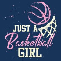 Basketball Player Women Just A Basketball Girl Basketball Flat Bill Trucker Hat