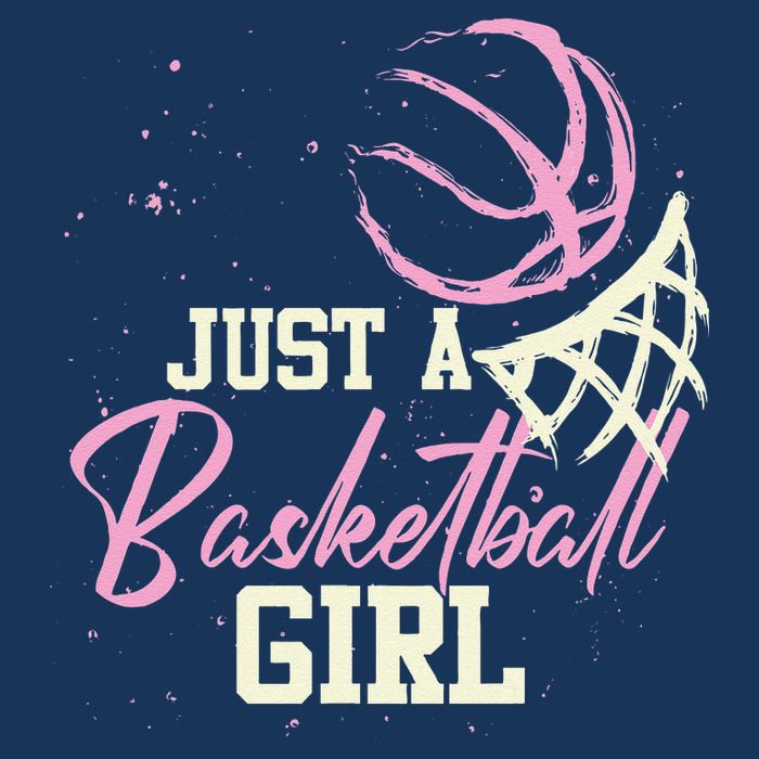 Basketball Player Women Just A Basketball Girl Basketball Flat Bill Trucker Hat