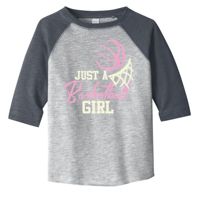 Basketball Player Women Just A Basketball Girl Basketball Toddler Fine Jersey T-Shirt