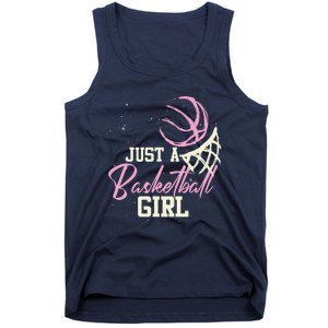 Basketball Player Women Just A Basketball Girl Basketball Tank Top