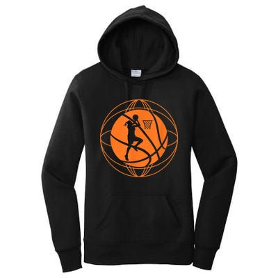 Basketball Player Women Basketball Lover Women's Pullover Hoodie