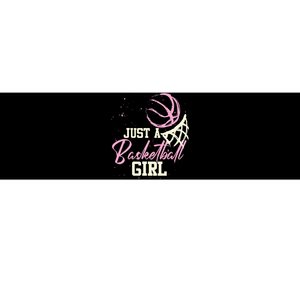 Basketball Player Women Just A Basketball Girl Basketball Bumper Sticker