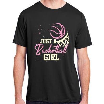 Basketball Player Wo Just A Basketball Girl Basketball Adult ChromaSoft Performance T-Shirt