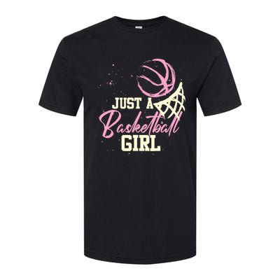 Basketball Player Wo Just A Basketball Girl Basketball Softstyle CVC T-Shirt