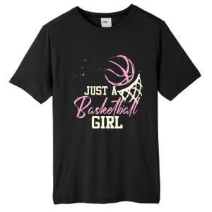 Basketball Player Women Just A Basketball Girl Basketball Tall Fusion ChromaSoft Performance T-Shirt