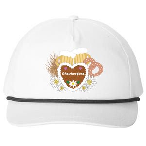 Beer Pretzel Wheat Oktoberfest Ing Gery Funny Gift Snapback Five-Panel Rope Hat