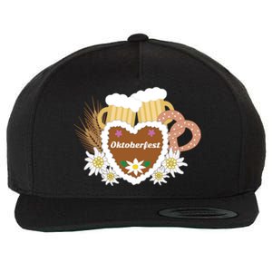 Beer Pretzel Wheat Oktoberfest Ing Gery Funny Gift Wool Snapback Cap