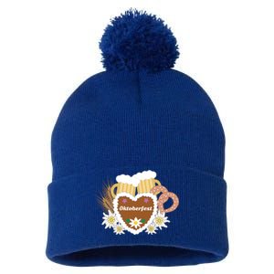 Beer Pretzel Wheat Oktoberfest Ing Gery Funny Gift Pom Pom 12in Knit Beanie