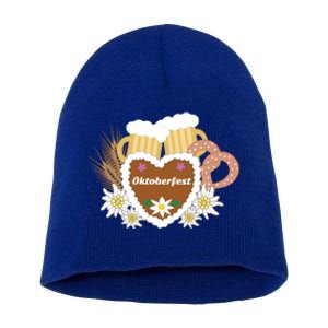 Beer Pretzel Wheat Oktoberfest Ing Gery Funny Gift Short Acrylic Beanie