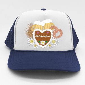 Beer Pretzel Wheat Oktoberfest Ing Gery Funny Gift Trucker Hat