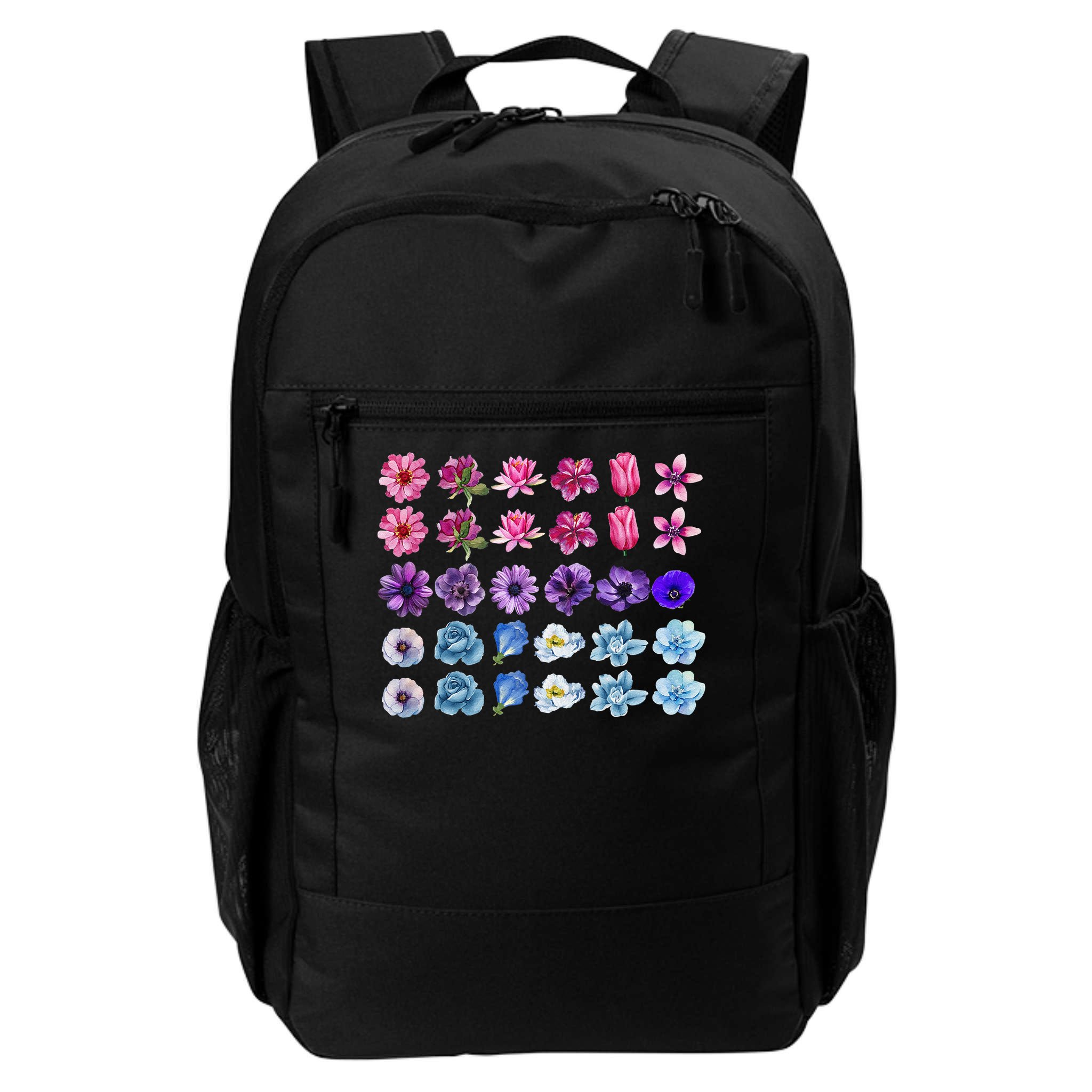 Bisexual Pride Wildflower Bi Lgbt Month Floral Rainbow Backpack