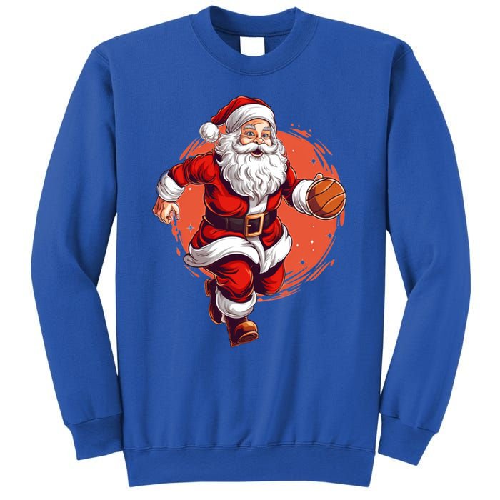 Basketball Player Xmas Santa Playing Basketball Christmas Gift Sweatshirt