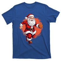 Basketball Player Xmas Santa Playing Basketball Christmas Gift T-Shirt