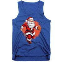 Basketball Player Xmas Santa Playing Basketball Christmas Gift Tank Top