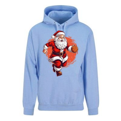 Basketball Player Xmas Santa Playing Basketball Christmas Gift Unisex Surf Hoodie