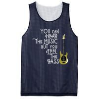 Bass Player You Can Hear The Music But You Feel The Bass Mesh Reversible Basketball Jersey Tank