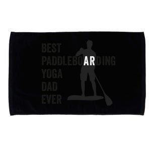 Best Paddleboarding Yoga Dad Ever Stand Up Paddle Board Meaningful Gift Microfiber Hand Towel