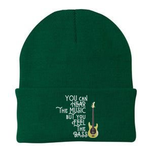 Bass Player You Can Hear The Music But You Feel The Bass Knit Cap Winter Beanie