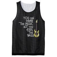 Bass Player You Can Hear The Music But You Feel The Bass Mesh Reversible Basketball Jersey Tank