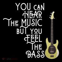 Bass Player You Can Hear The Music But You Feel the Bass Drawstring Bag