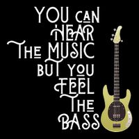 Bass Player You Can Hear The Music But You Feel the Bass 16 in Basic Backpack