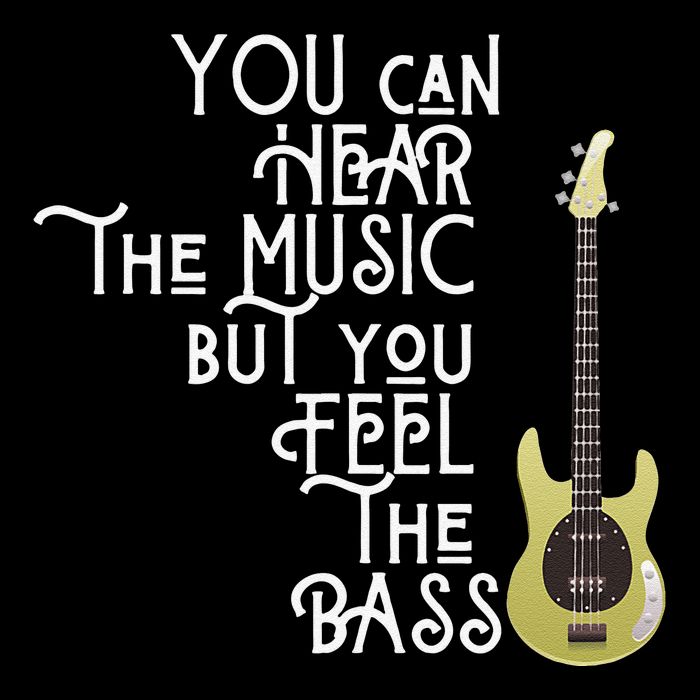 Bass Player You Can Hear The Music But You Feel the Bass 16 in Basic Backpack