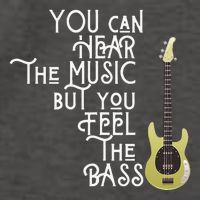 Bass Player You Can Hear The Music But You Feel the Bass Vector Backpack