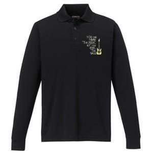 Bass Player You Can Hear The Music But You Feel The Bass Performance Long Sleeve Polo