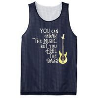 Bass Player You Can Hear The Music But You Feel The Bass Mesh Reversible Basketball Jersey Tank