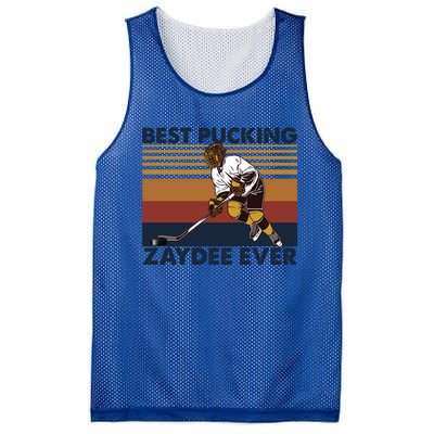 Best Pucking Zaydee Ever Funny Hockey Grandpa Saying Gift Mesh Reversible Basketball Jersey Tank