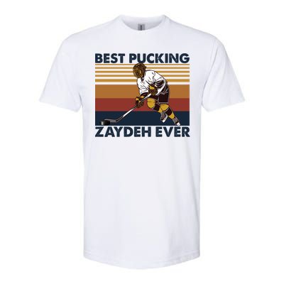 Best Pucking Zaydeh Ever Funny Hockey Grandpa Saying Meaningful Gift Softstyle CVC T-Shirt