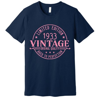 Birthday Queen 1933 Birthday Mom 90th Birthday Premium T-Shirt