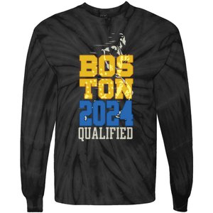 Boston Qualified 2024 Annual Race Women Long Sleeve Tie-Dye Long Sleeve Shirt