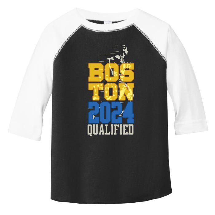 Boston Qualified 2024 Annual Race Women Long Sleeve Toddler Fine Jersey T-Shirt