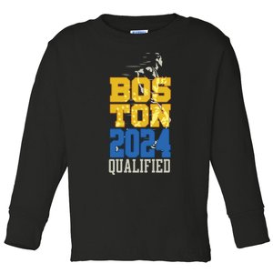 Boston Qualified 2024 Annual Race Women Long Sleeve Toddler Long Sleeve Shirt