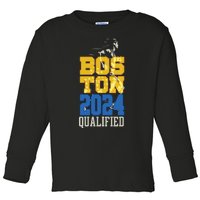 Boston Qualified 2024 Annual Race Women Long Sleeve Toddler Long Sleeve Shirt