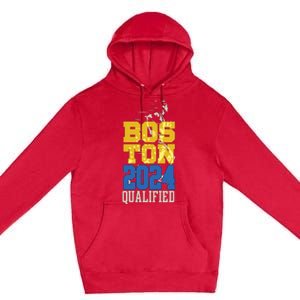 Boston Qualified 2024 Annual Race Women Long Sleeve Premium Pullover Hoodie