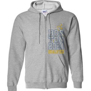 Boston Qualified 2024 Annual Race Women Full Zip Hoodie